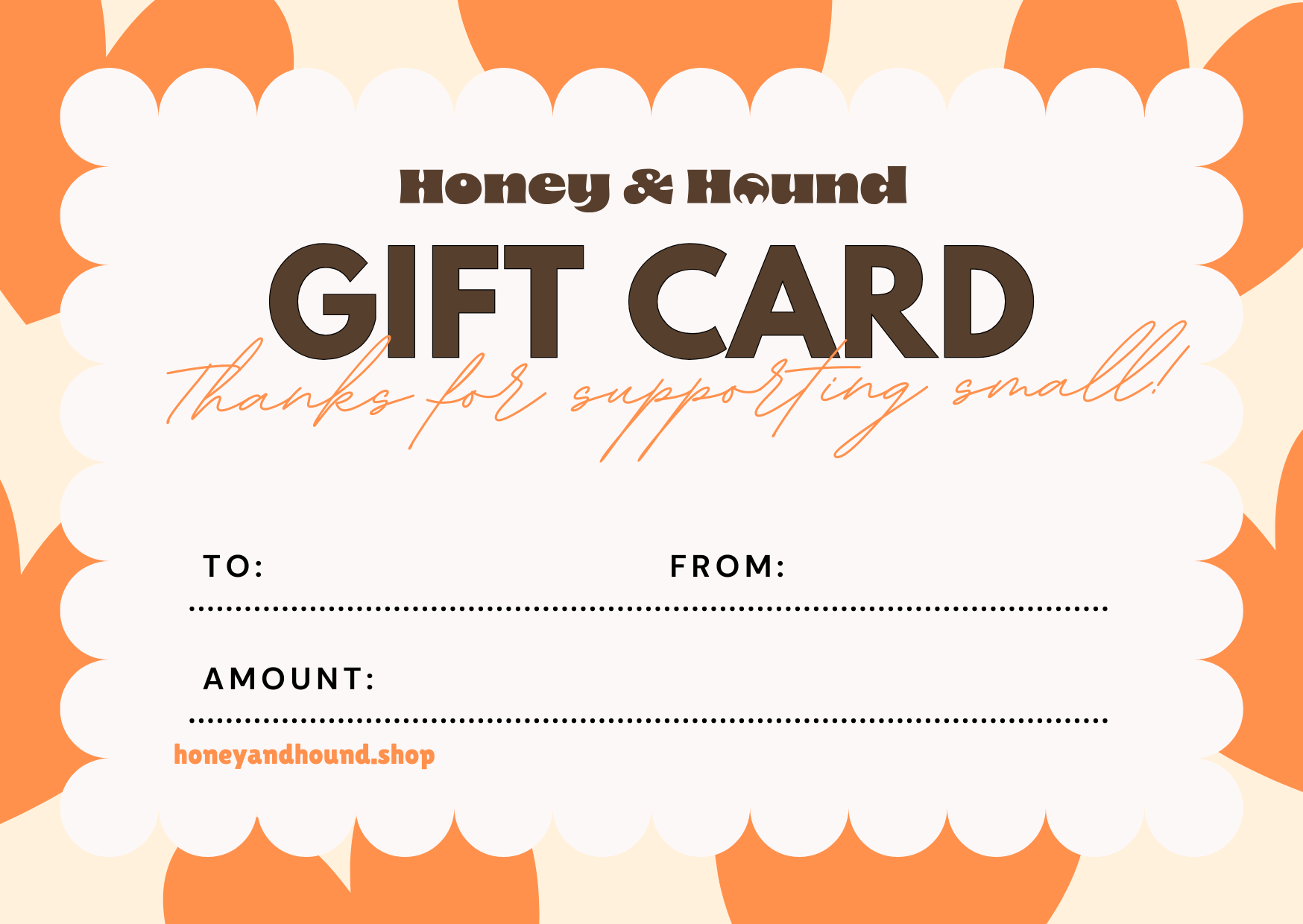 Honey & Hound Gift Card